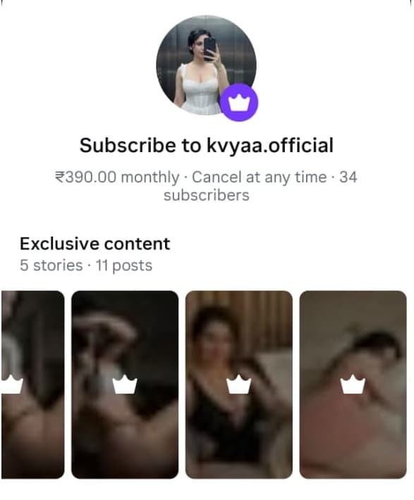 @kvyaa.official AI creator page